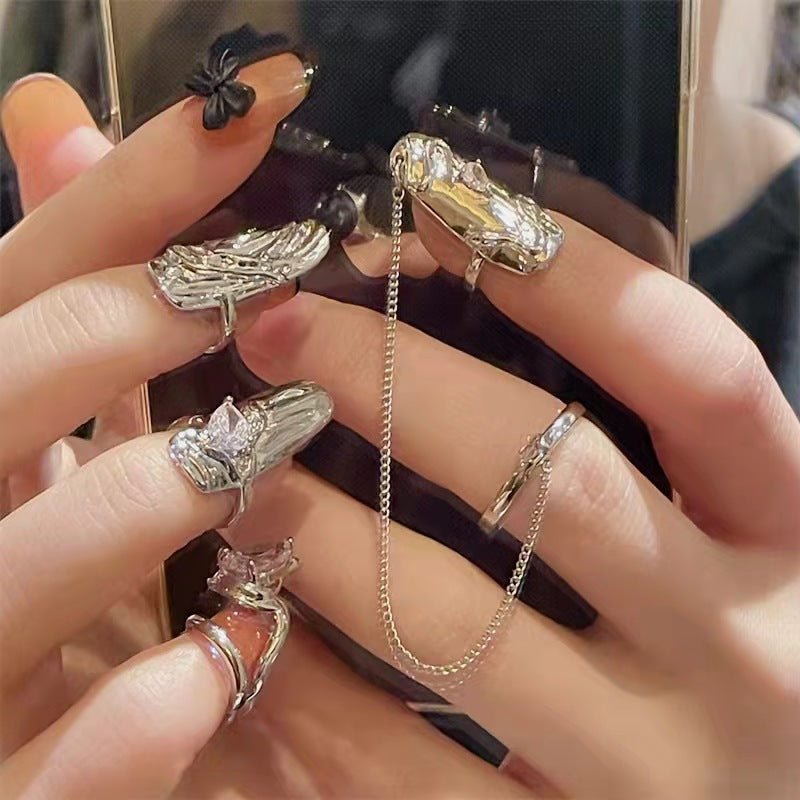 FINGERNAIL RING SET - STAY FANCY