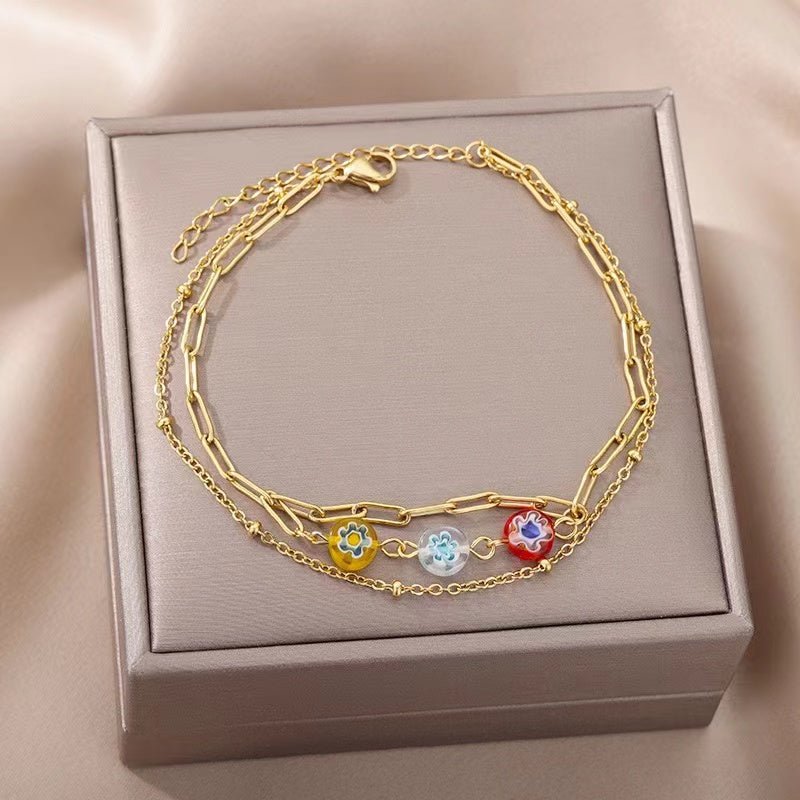 FLOWER ANKLET - STAY FANCY