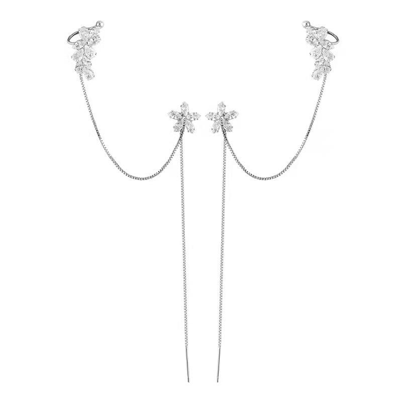FLOWER THREADER EARRING - STAY FANCY