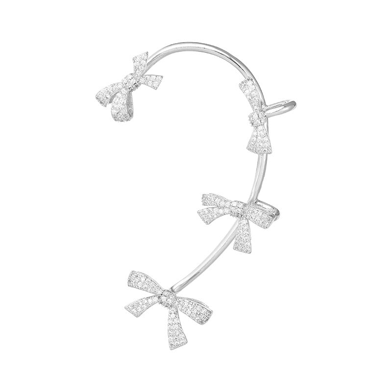 FLYING BOW DIAMOND EAR CUFF - STAY FANCY