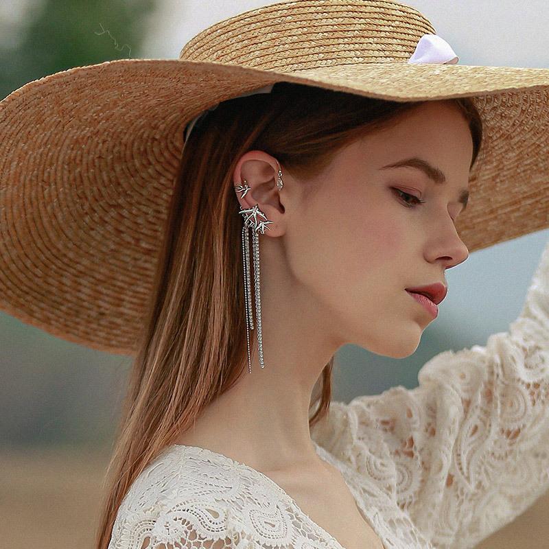 FLYING SWALLOW TASSEL EAR CUFF - STAY FANCY