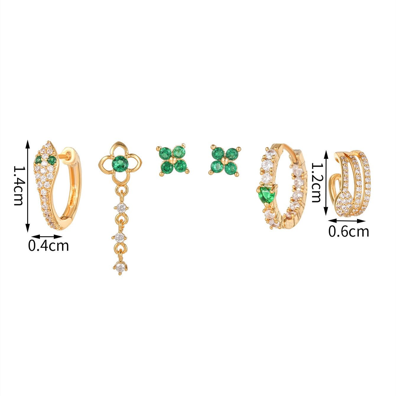 GREAN GEM EARRING SET - STAY FANCY