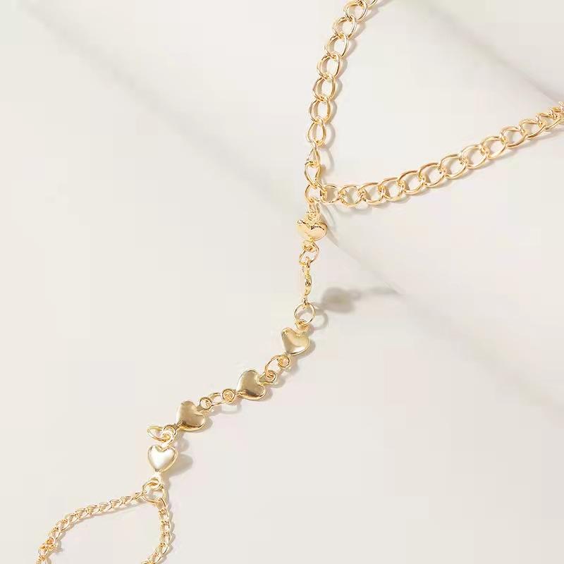 HEART FINGER CHAIN BRACELET - STAY FANCY