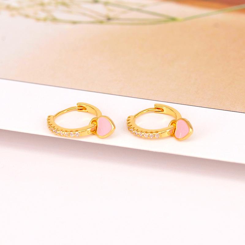 HEART HUGGIE HOOP EARRINGS - STAY FANCY