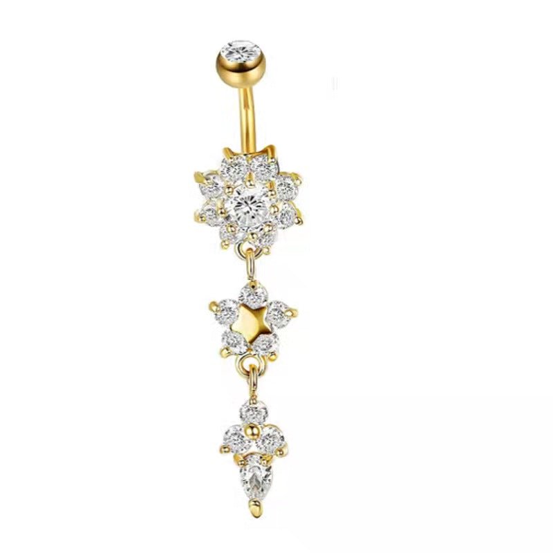ICY FLOWER BELLY RING - STAY FANCY