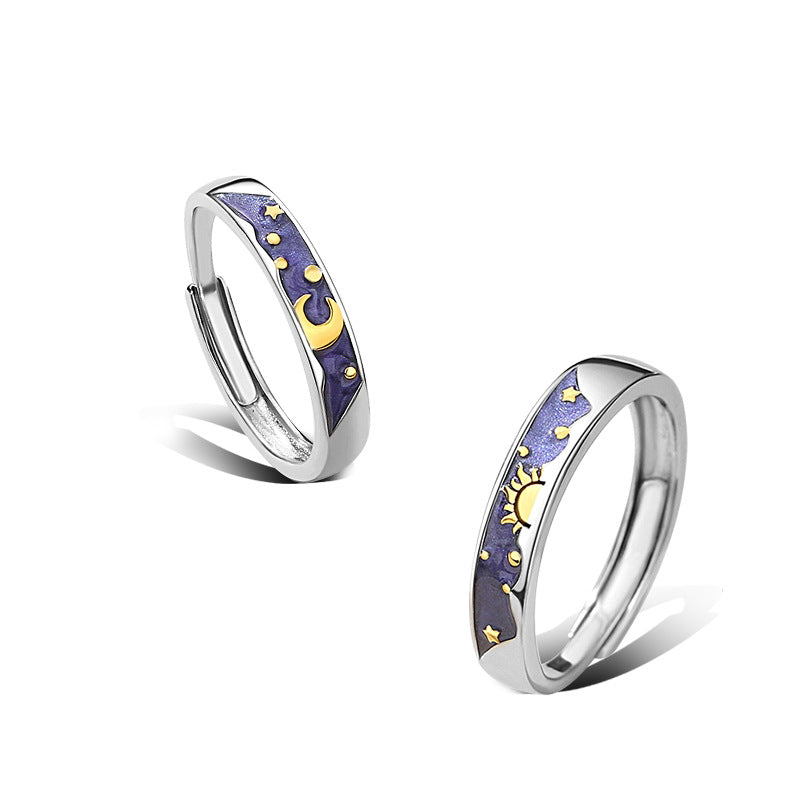 BLUE SUN AND MOON（925 STERLING SILVER）