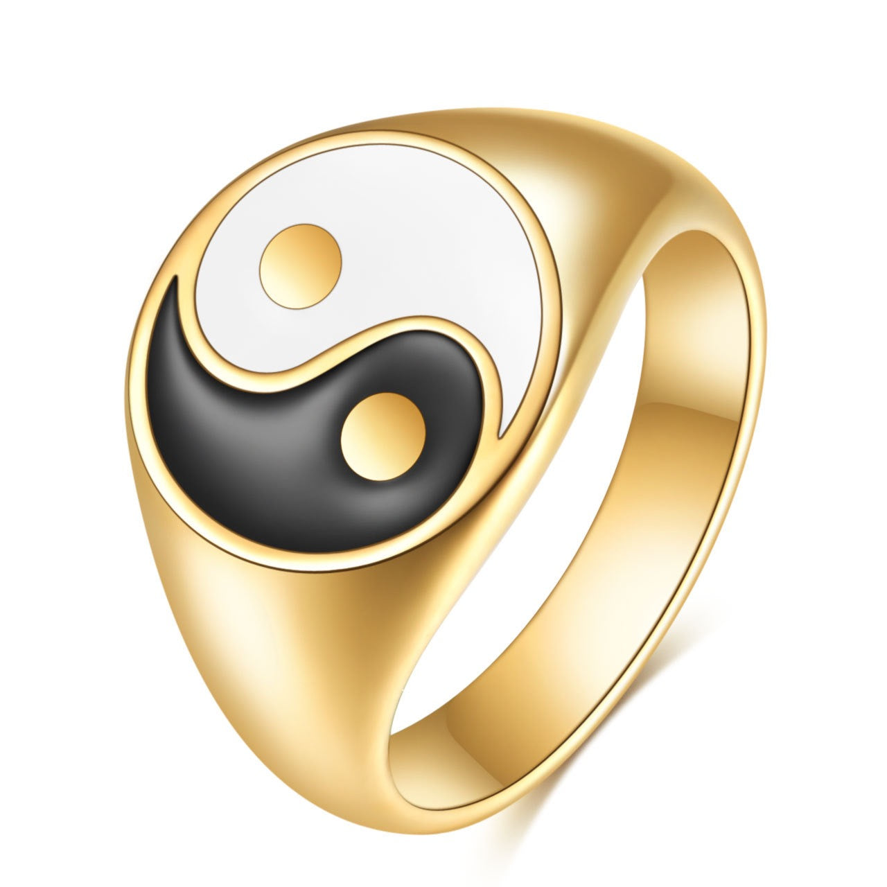 STAINLESS YINGYANG RING