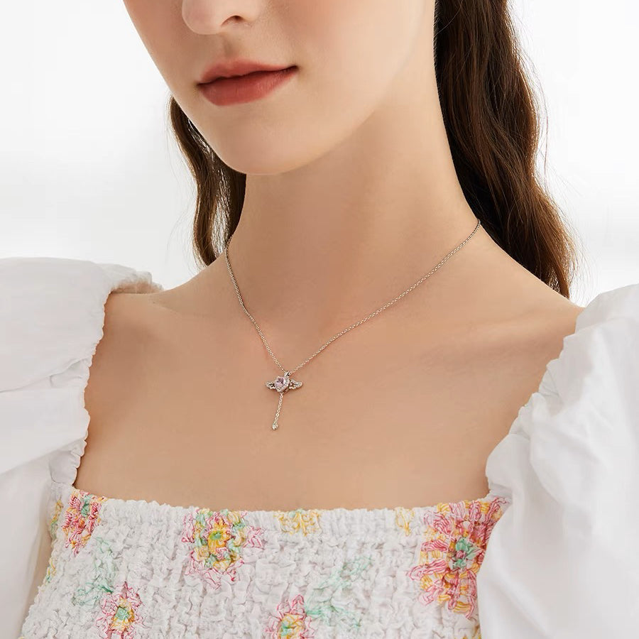 FLYING ANGEL NECKLACE(925 sterling silver)