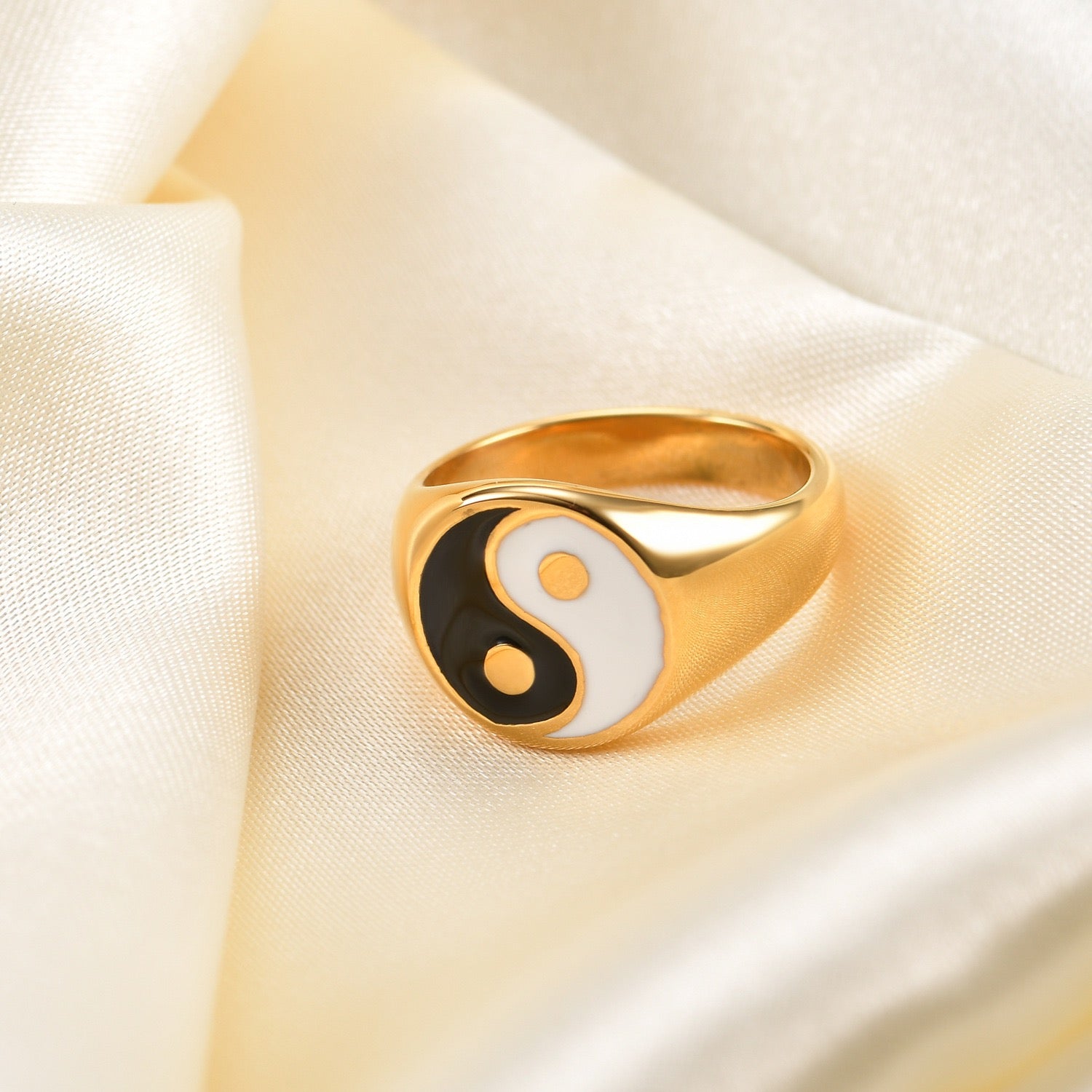 STAINLESS YINGYANG RING