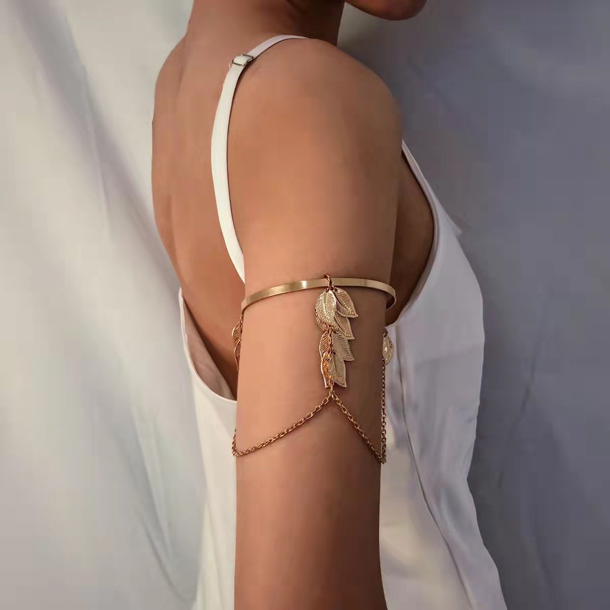 LAYERED LEAF ARM CUFF - STAY FANCY