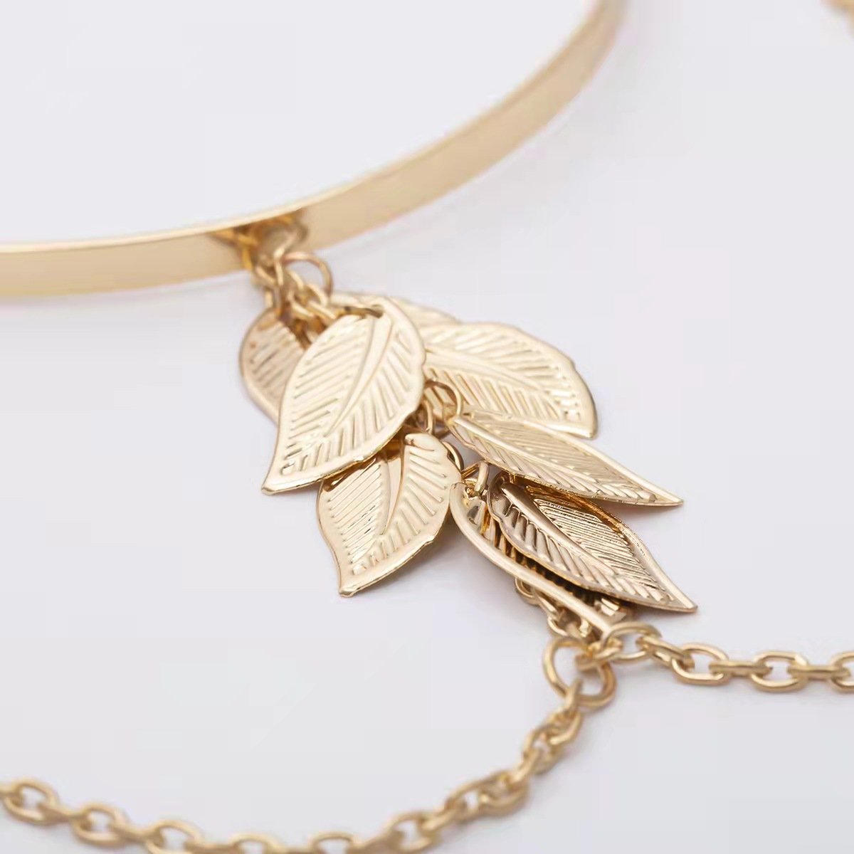 LAYERED LEAF ARM CUFF - STAY FANCY