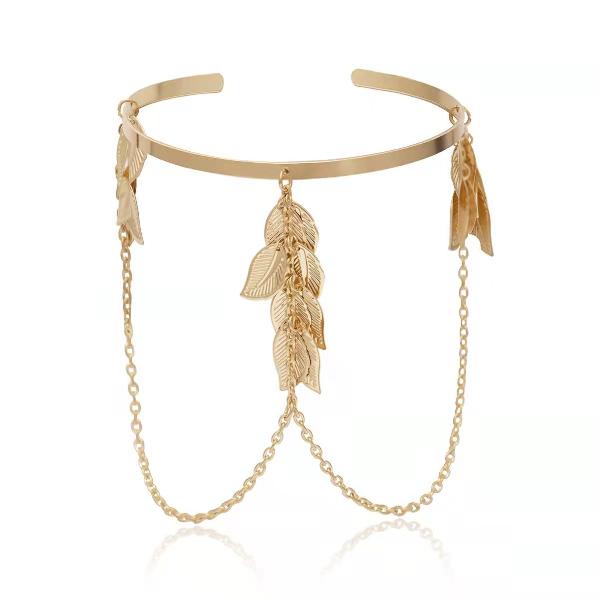 LAYERED LEAF ARM CUFF - STAY FANCY