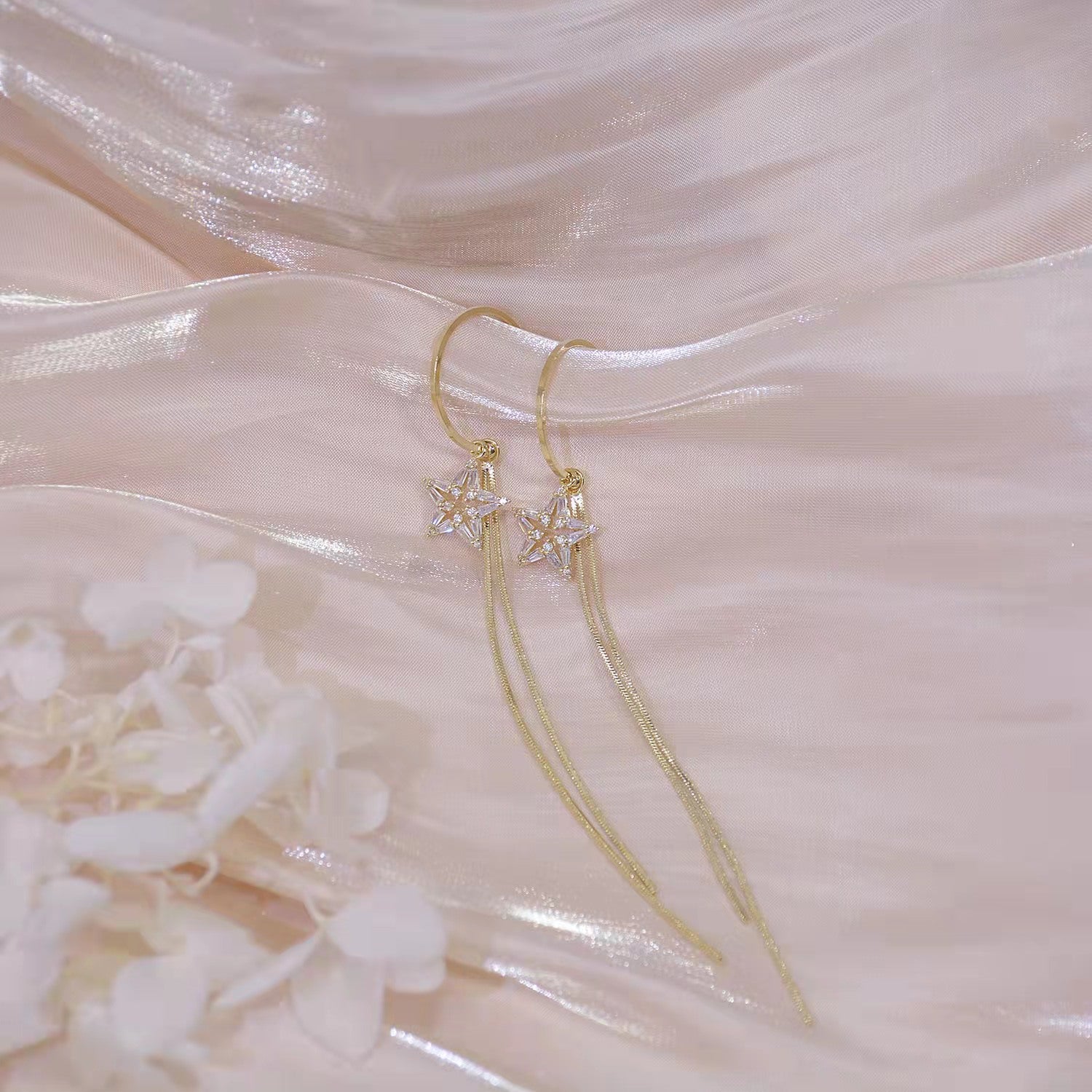 LONG STAR TASSEL EARRINGS - STAY FANCY