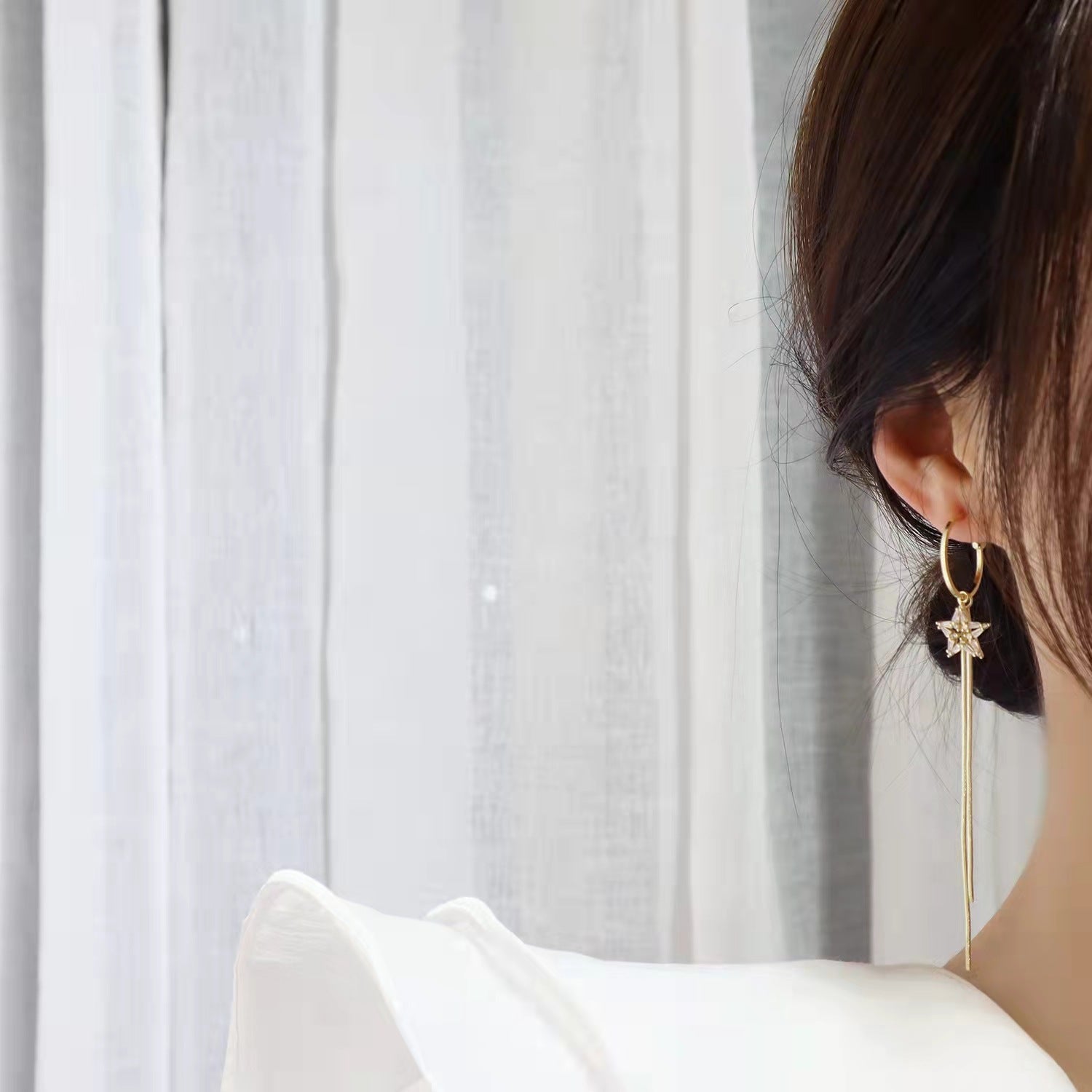 LONG STAR TASSEL EARRINGS - STAY FANCY
