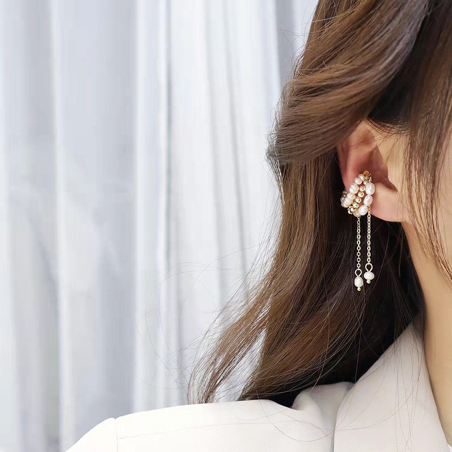 MAGNETIC PEARL EAR CUFF - STAY FANCY