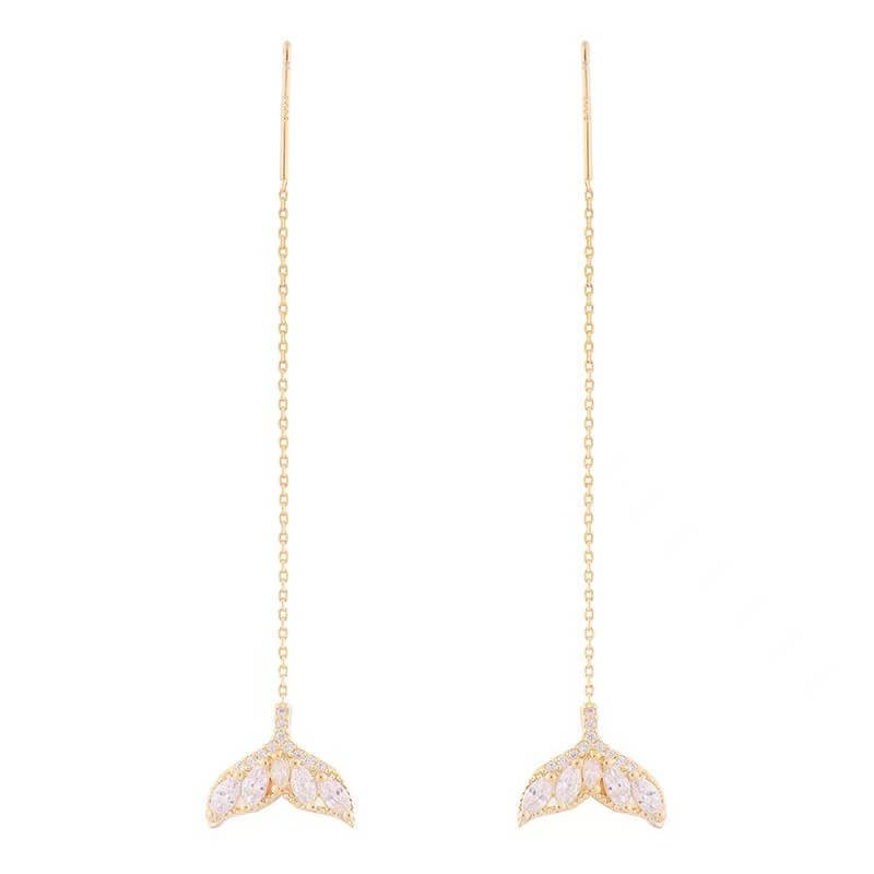 MERMAID THREADER EARRINGS - STAY FANCY