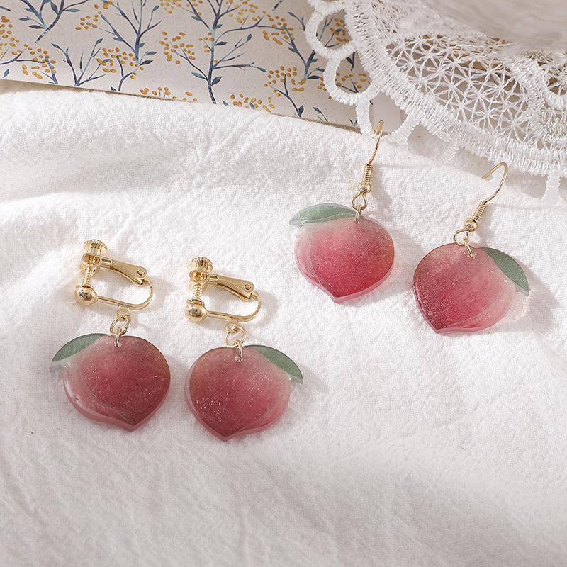 PEACH EARRINGS - STAY FANCY