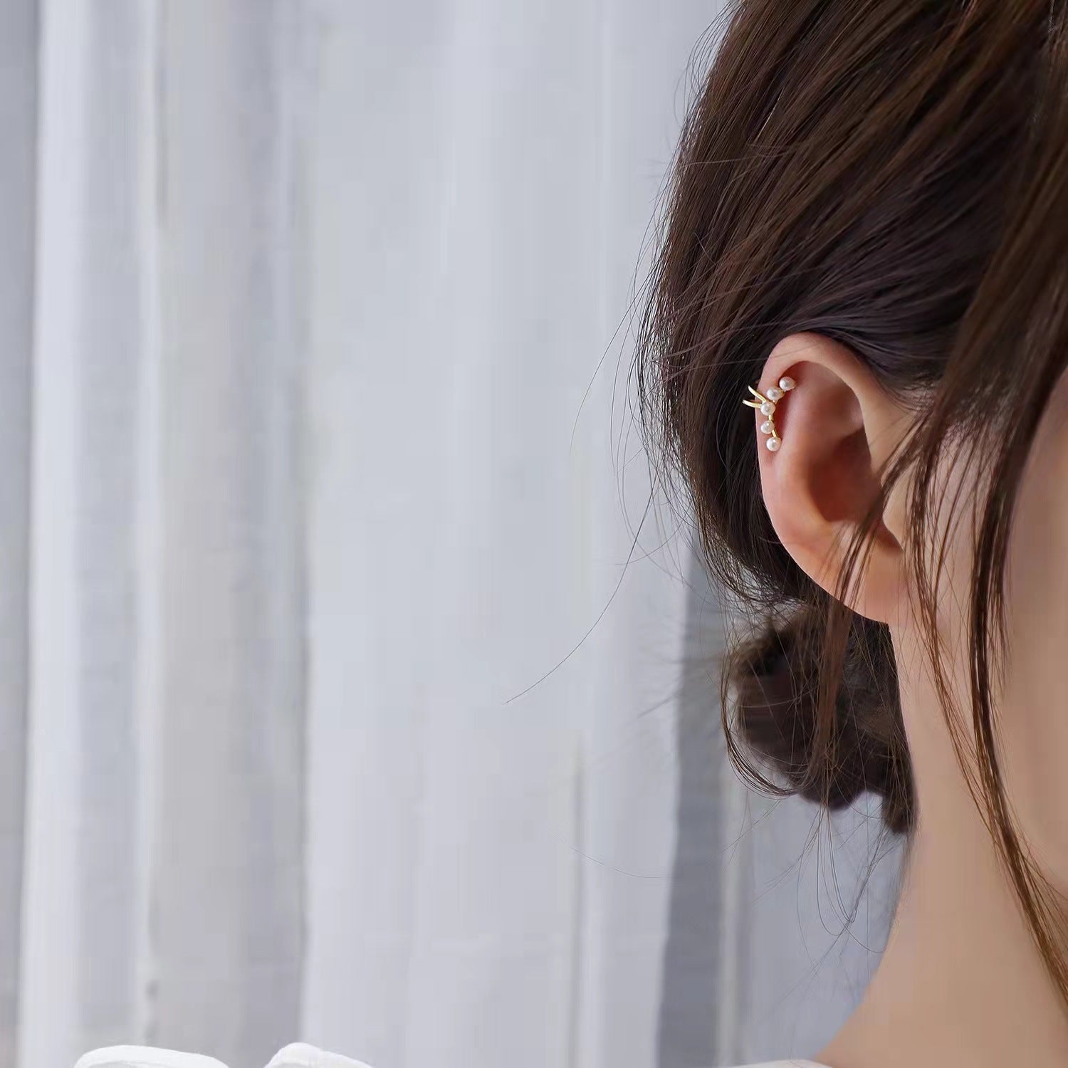 PEARL EAR CUFF - STAY FANCY