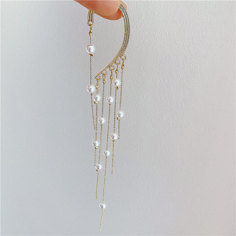 PEARL TASSEL EAR CUFF - STAY FANCY