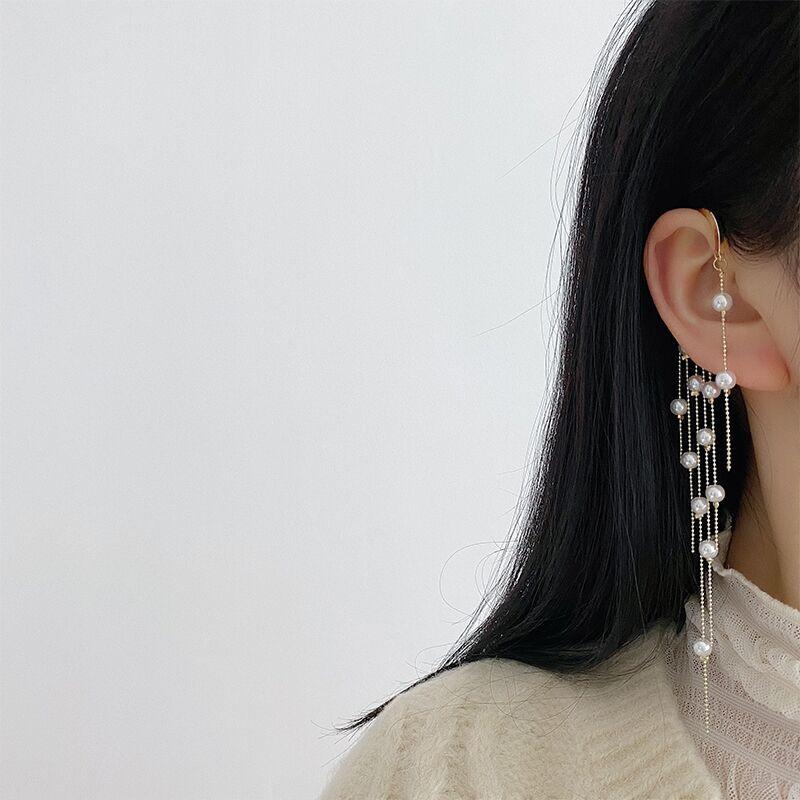 PEARL TASSEL EAR CUFF - STAY FANCY