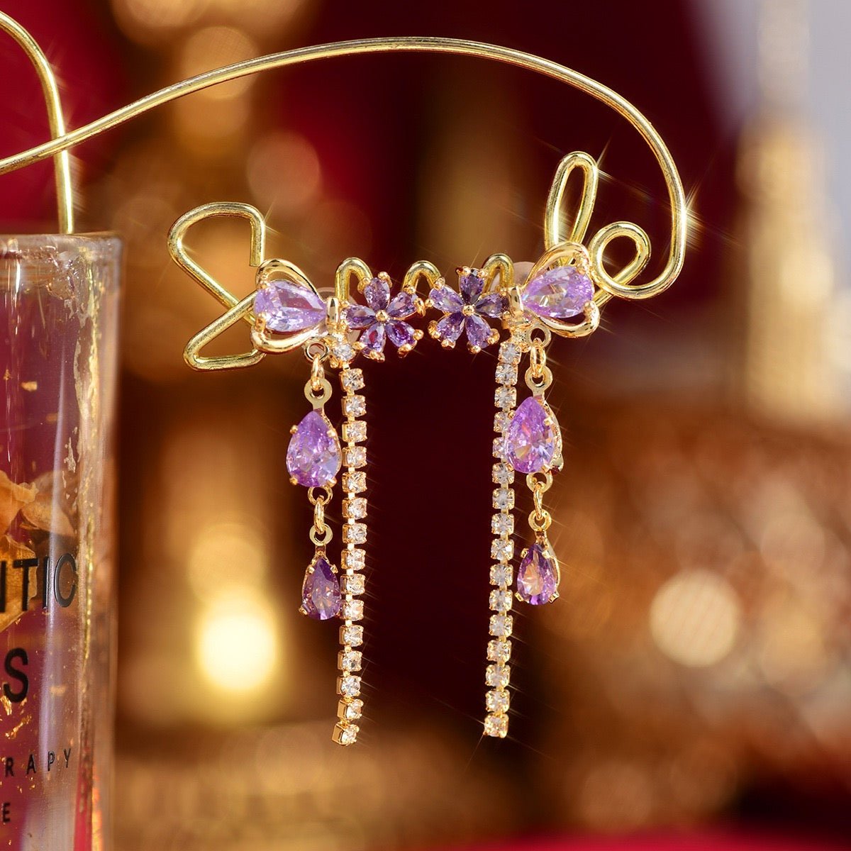 PURPLE DREAM EARRINGS - STAY FANCY