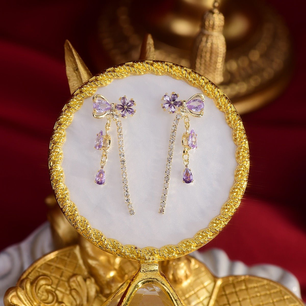 PURPLE DREAM EARRINGS - STAY FANCY