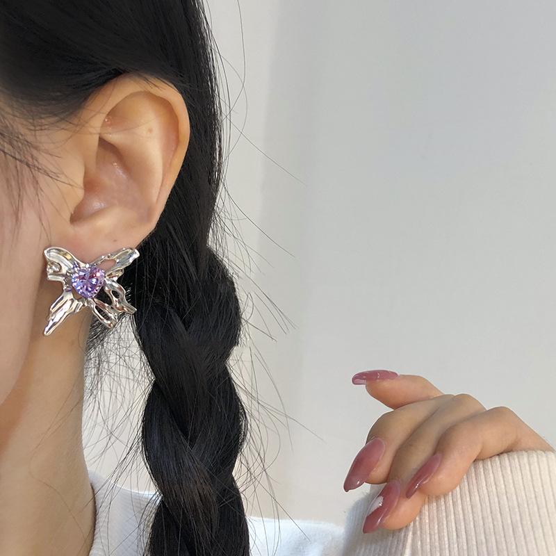 PURPLE GEM EARRINGS - STAY FANCY