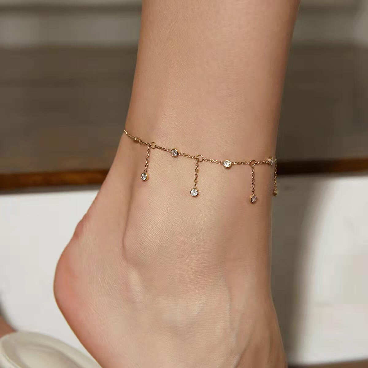 RAIN DROP ANKLET - STAY FANCY