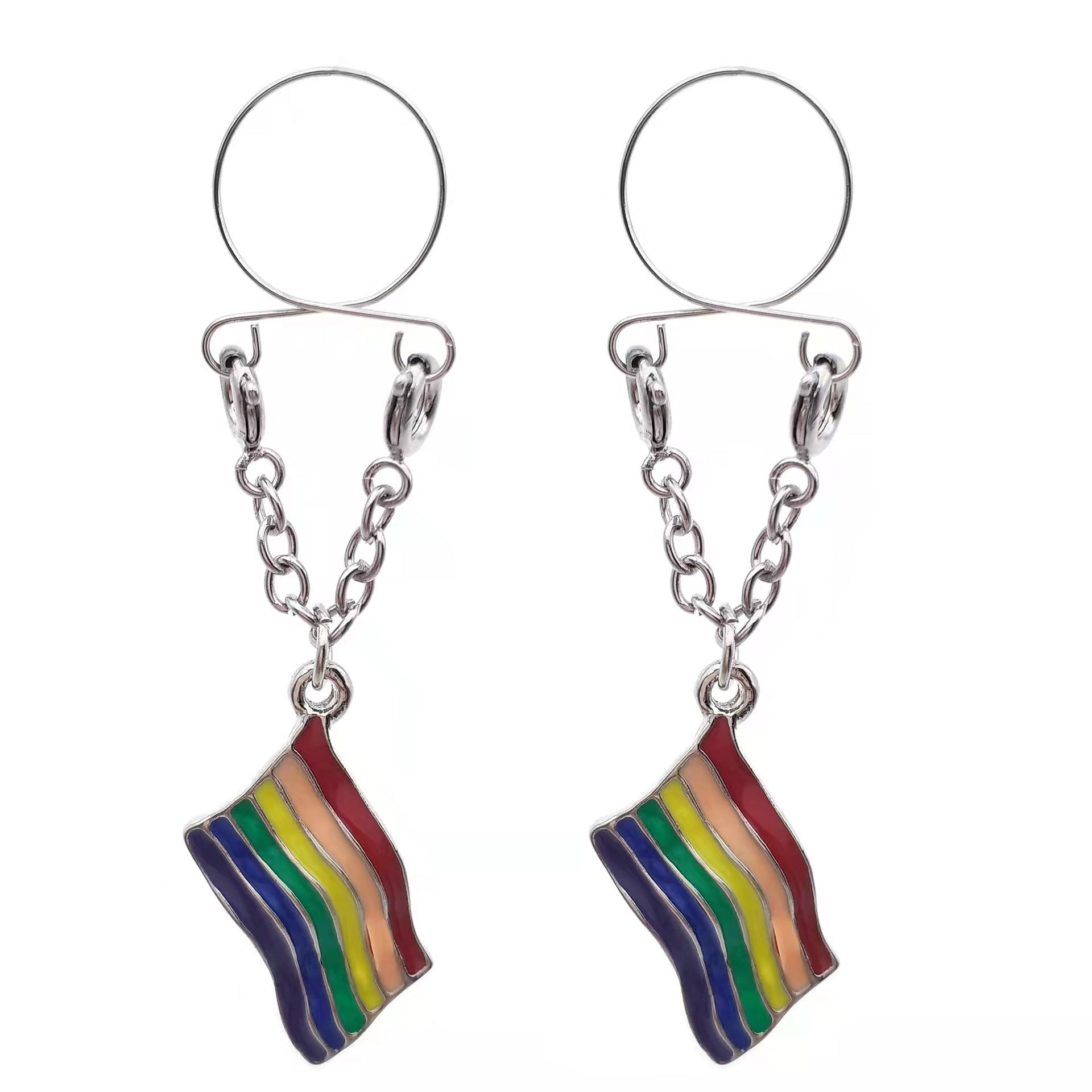 RAINBOW FAKE NIPPLE RING - STAY FANCY