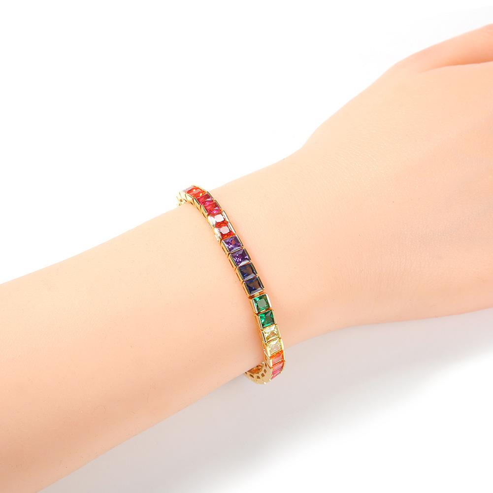 RAINBOW TENNIS BRACELATE - STAY FANCY
