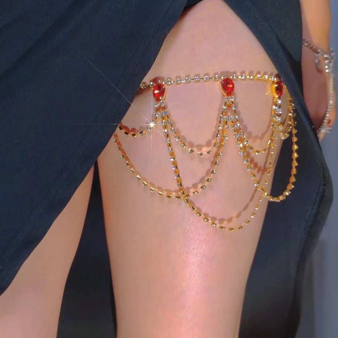 RED QUEEN LEG CHAIN - STAY FANCY