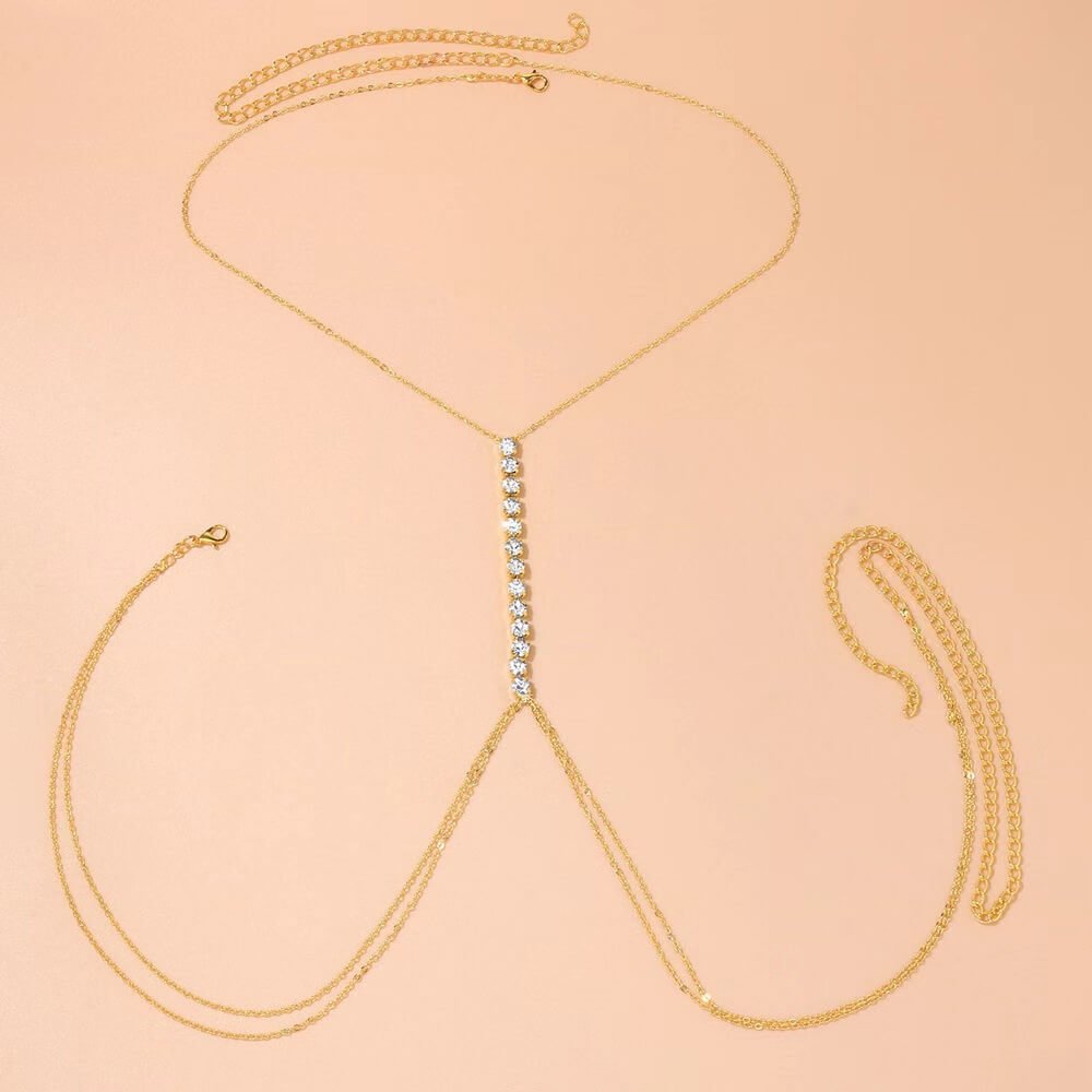 SHINY DIAMOND BODY CHAIN - STAY FANCY