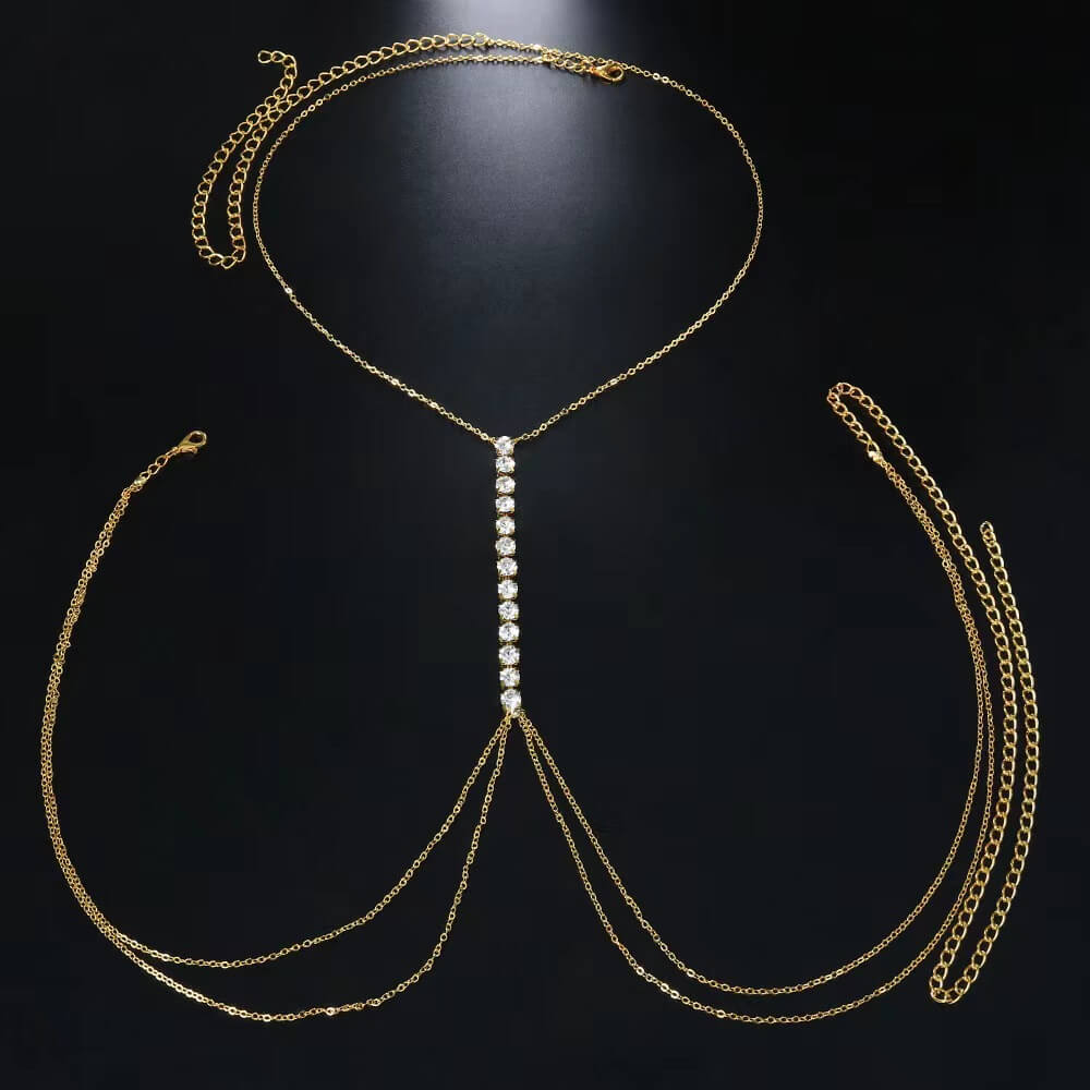 SHINY DIAMOND BODY CHAIN - STAY FANCY