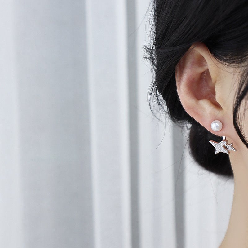 SHINY SATURN EARRINGS - STAY FANCY