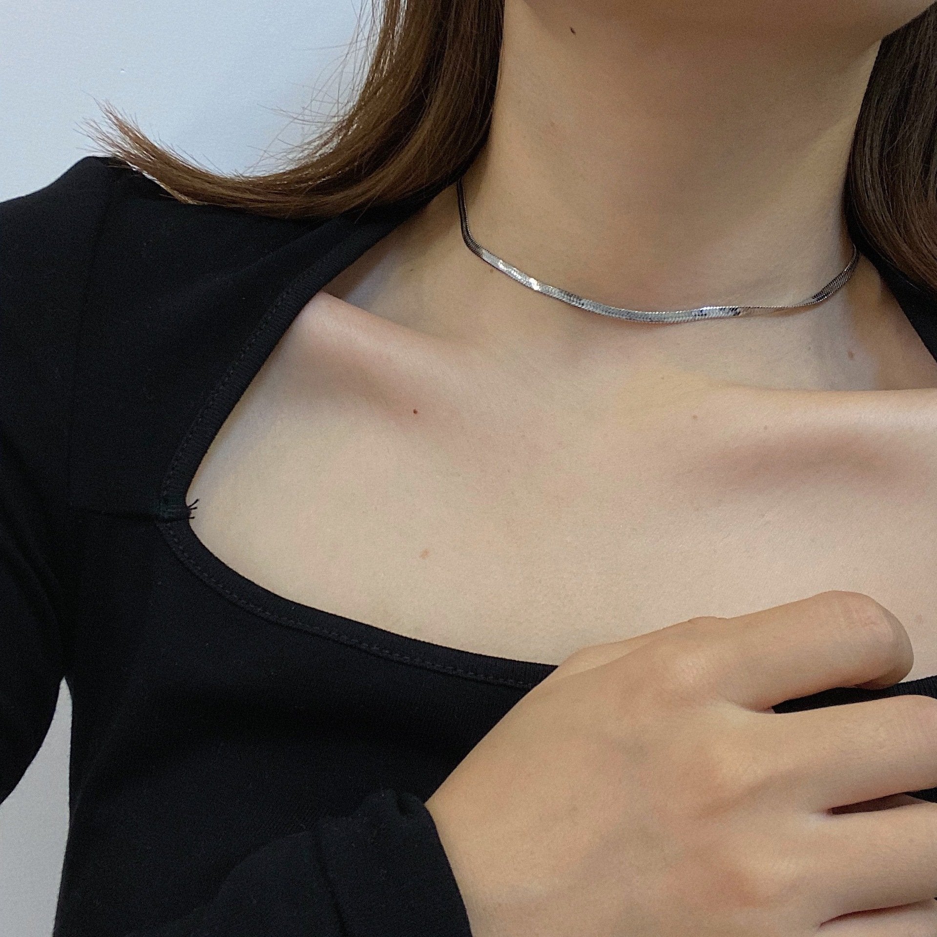 SNAKE CHAIN NECKLACE - STAY FANCY