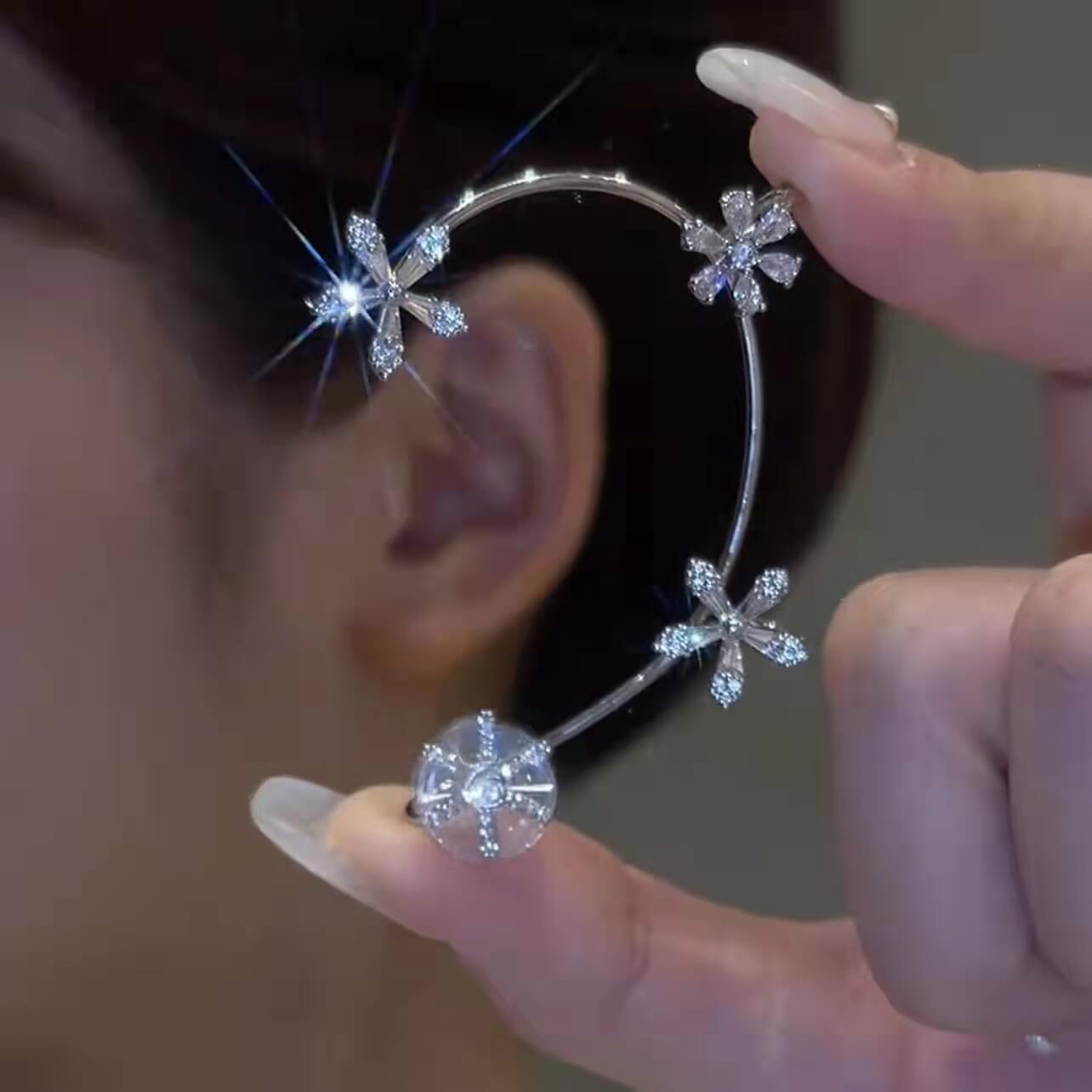 SPIN FLOWER EAR CUFF - STAY FANCY