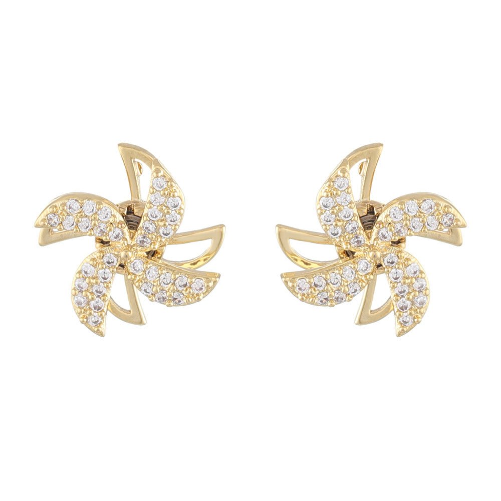 SPIN WINDMILL EARRINGSS - STAY FANCY