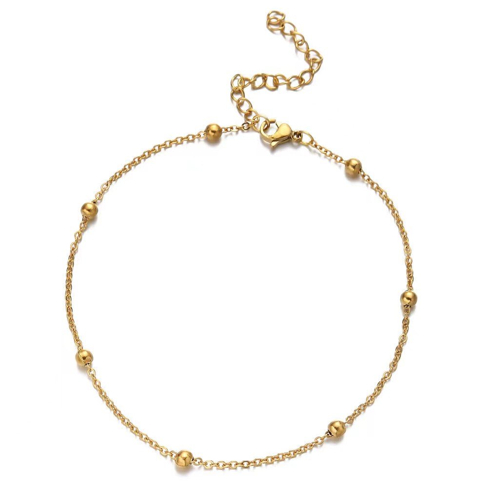 STAINLESS LEAF BRACELET SET - STAY FANCY