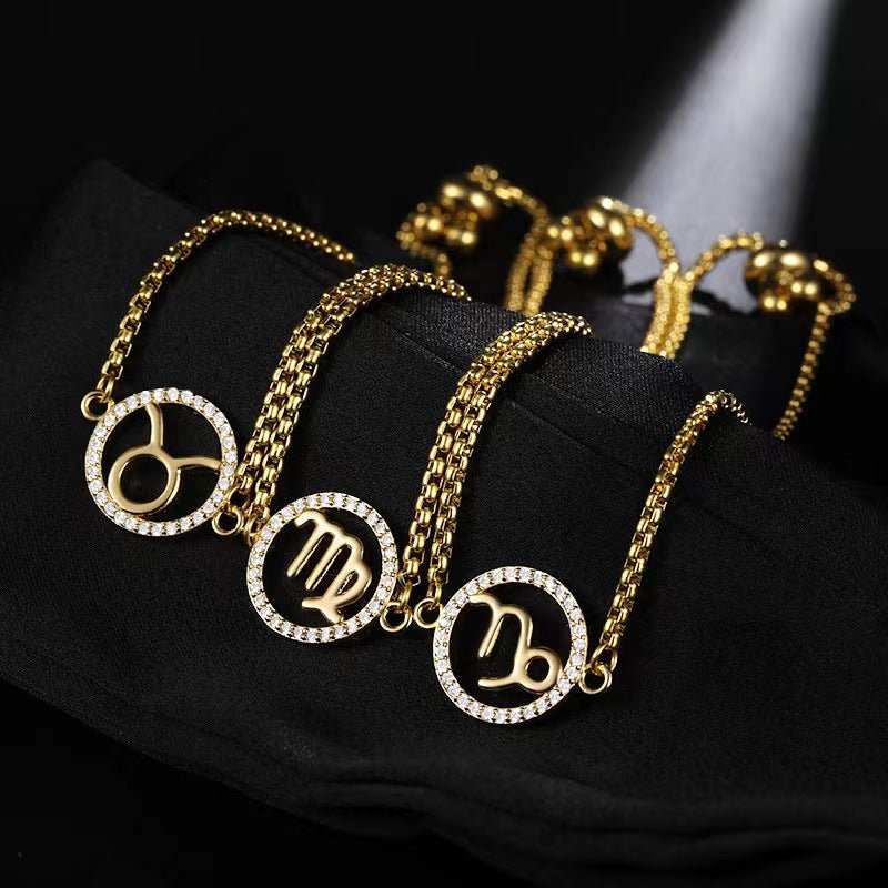 STAINLESS ZODIAC SIGN BRACELET - STAY FANCY