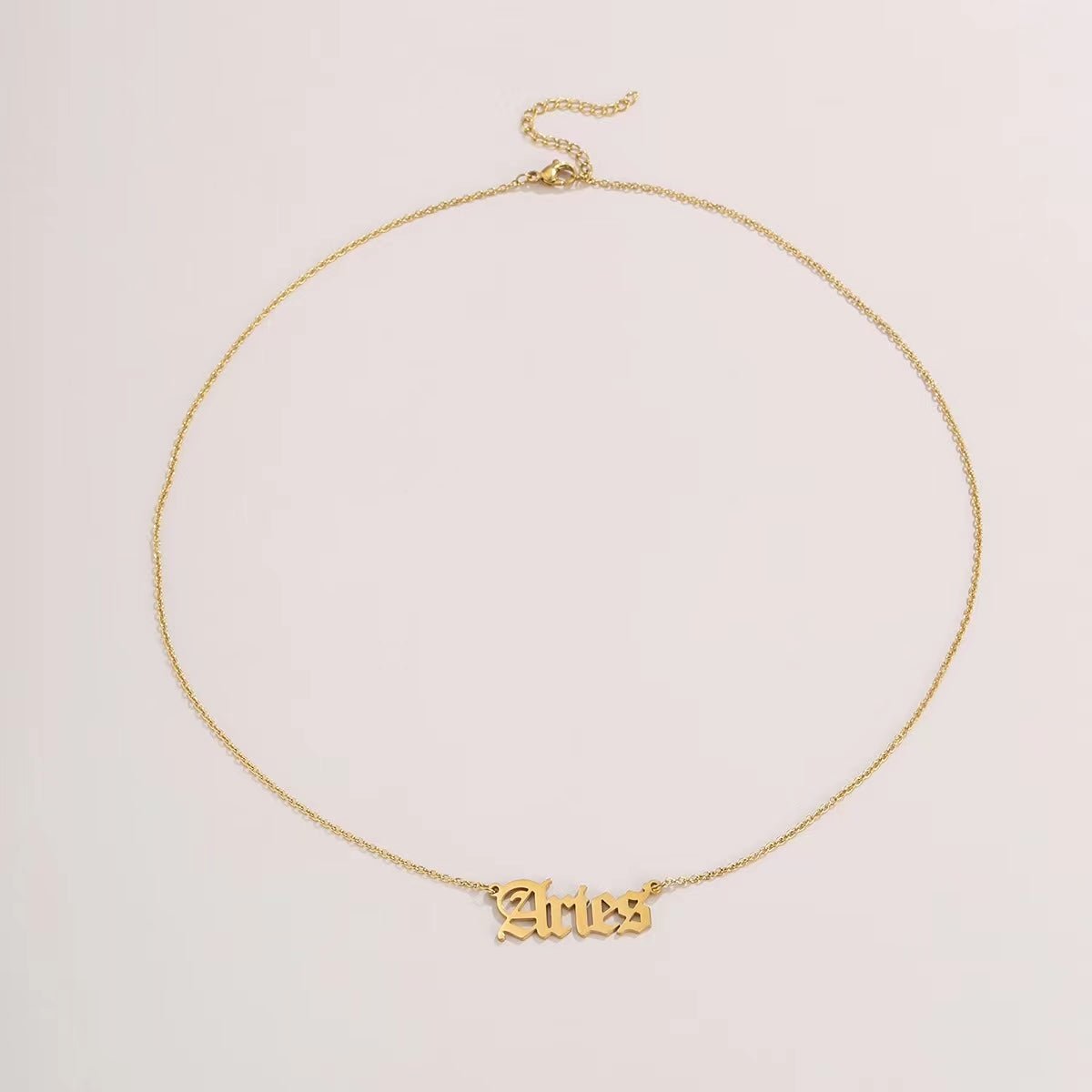 STAINLESS ZODIAC SIGN NECKLACE - STAY FANCY