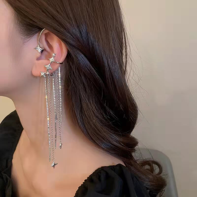 STAR TASSEL EARCUFF - STAY FANCY