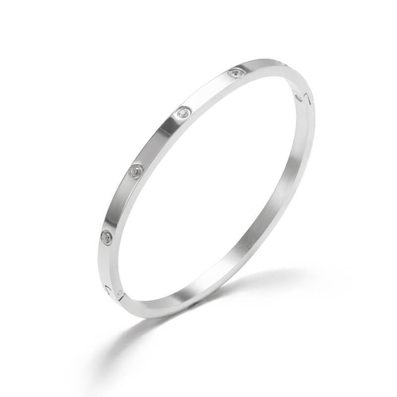 THIN CLASSIC DIAMOND BANGLE - STAY FANCY