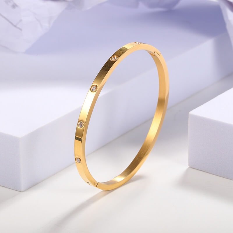 THIN CLASSIC DIAMOND BANGLE - STAY FANCY