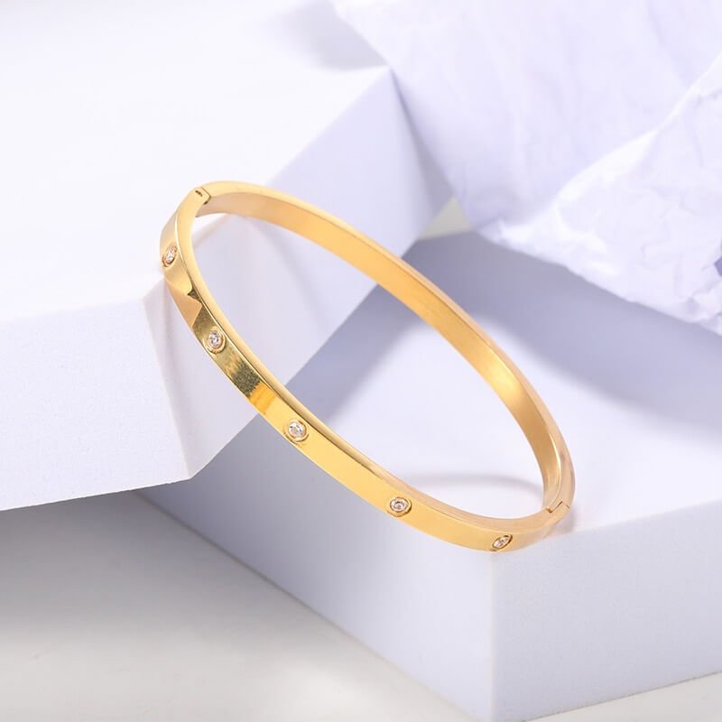 THIN CLASSIC DIAMOND BANGLE - STAY FANCY
