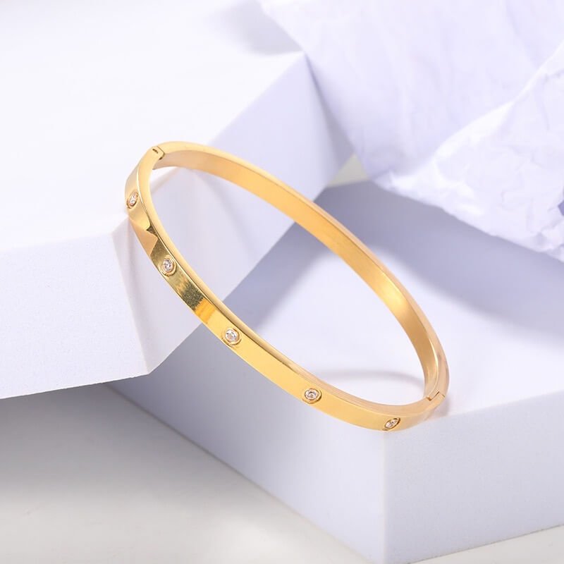 THIN CLASSIC DIAMOND BANGLE - STAY FANCY