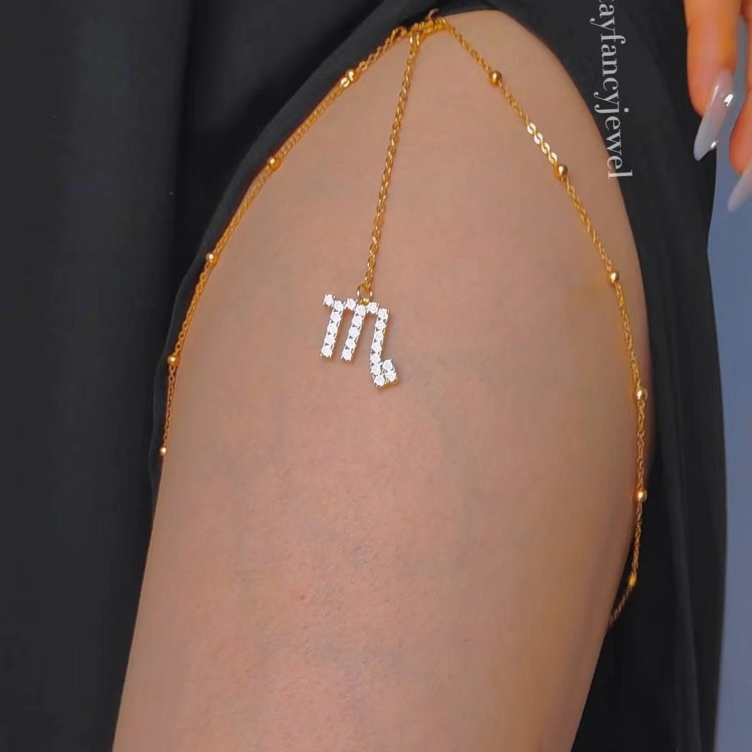 ZODIAC SIGN LEG CHAIN - STAY FANCY