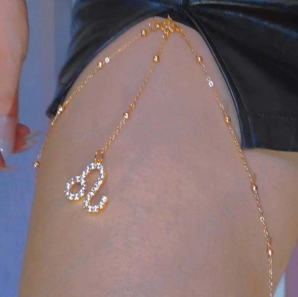 ZODIAC SIGN LEG CHAIN - STAY FANCY