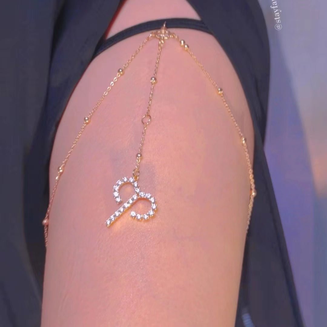 ZODIAC SIGN LEG CHAIN - STAY FANCY