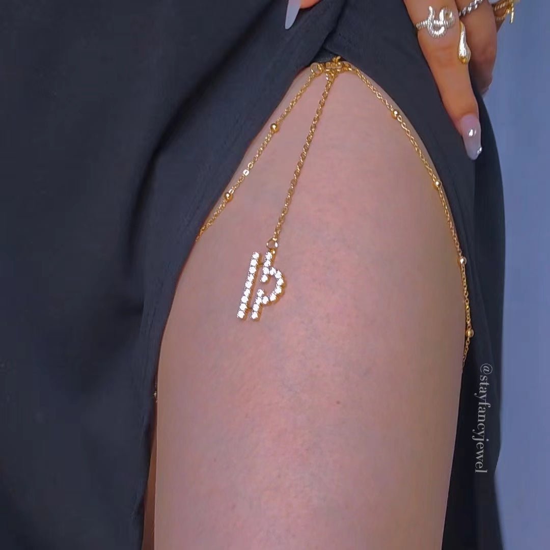 ZODIAC SIGN LEG CHAIN - STAY FANCY